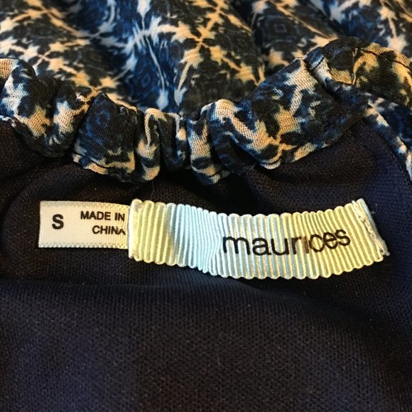 MAURICES Blue Aztec Print Maxi Dress - Picture 12 of 13